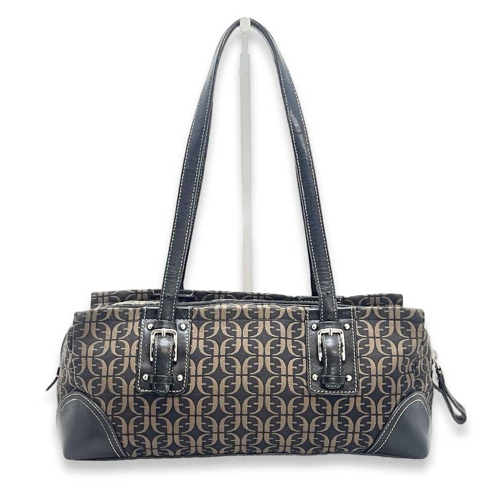Fossil Vintage Baguette Jacquard Monogram Satchel - Picture 2 of 16